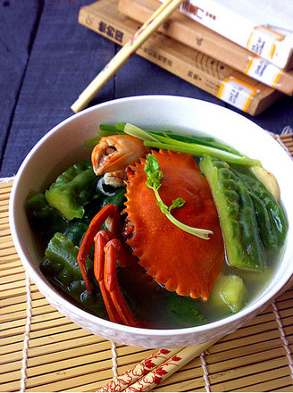 Crab Boiled Bitter Gourd recipe