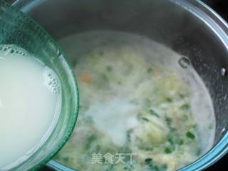 Leek Flower Shrimp Egg Drop Soup recipe
