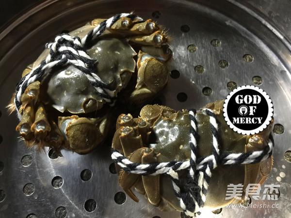 Golden Autumn Delicious Steamed Crab recipe