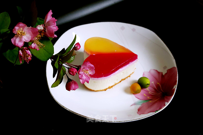 #trust之美#heart-inspired Cheesecake recipe