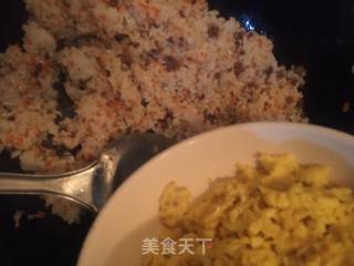 Three-color Egg Fried Rice recipe