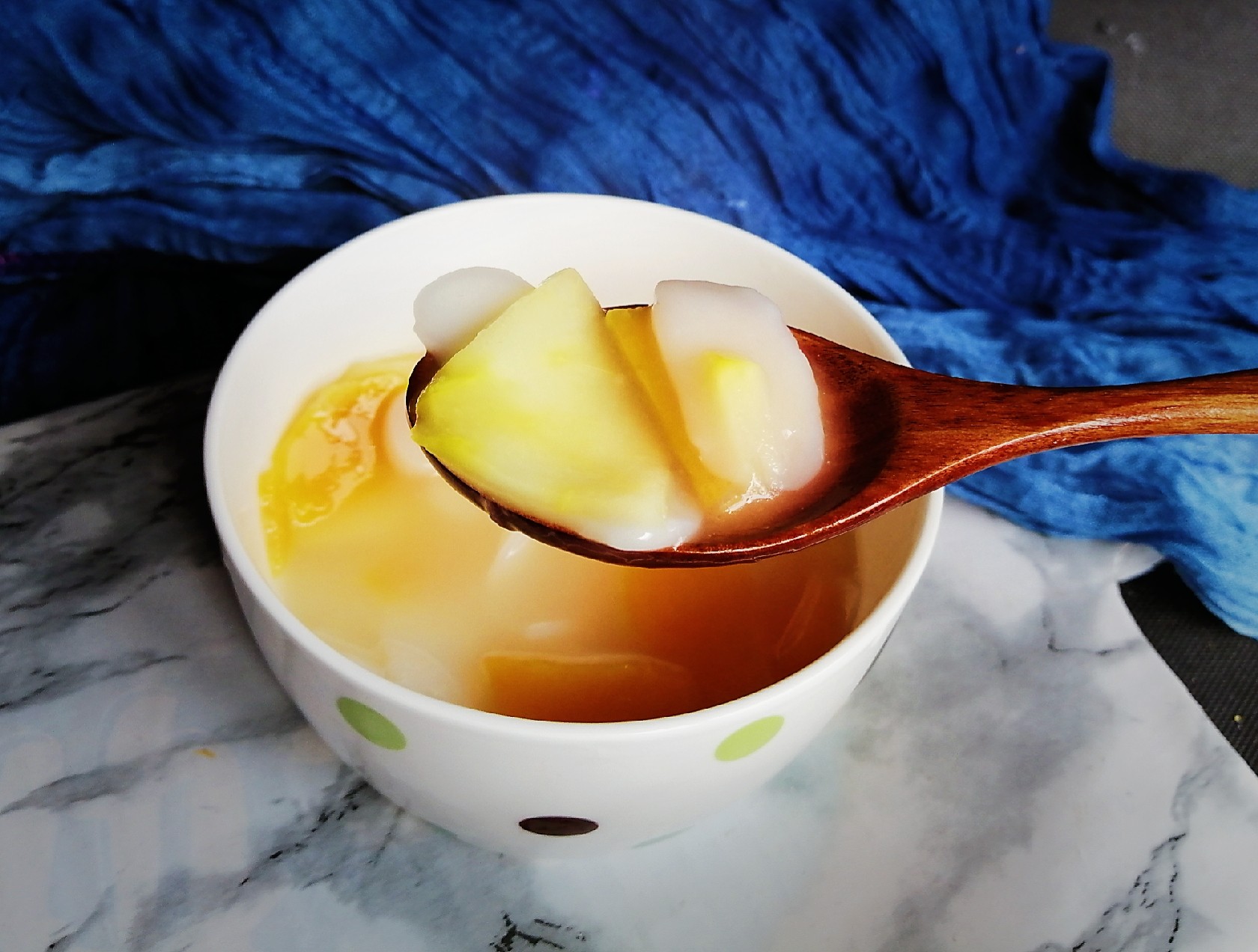 Apple Sweet Potato Rice Cake Soup recipe