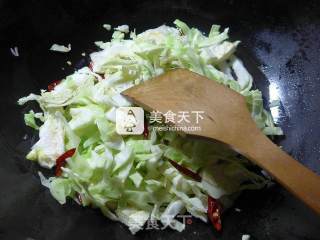 Stir-fried Cabbage with Tripe recipe