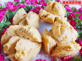 #trust之美#pumpkin Blossom Steamed Buns recipe