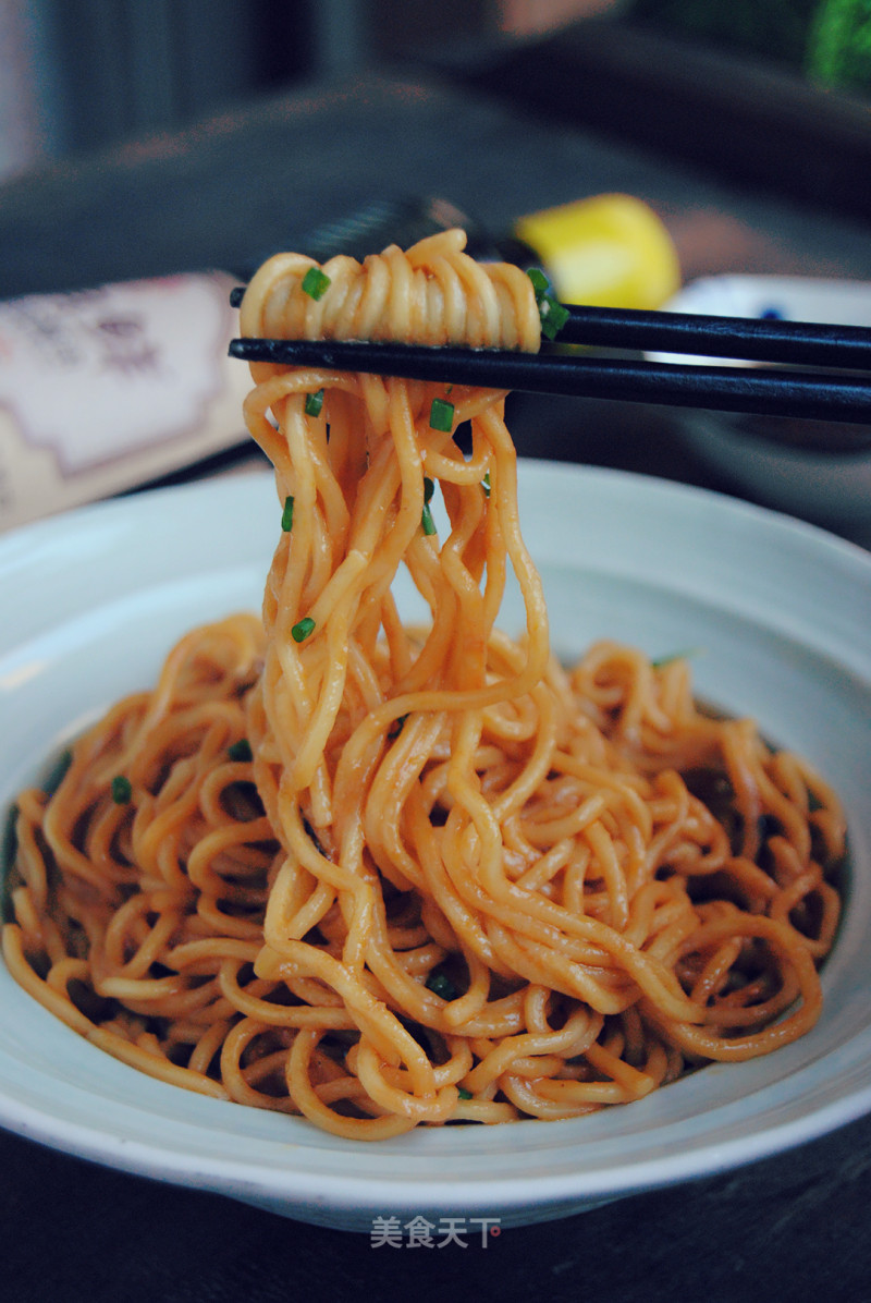 【shanghai】noodles with Peanut Butter and Scallion Sauce recipe