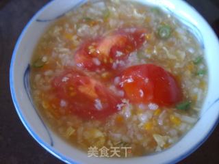 Tomato Carrot Egg Congee recipe