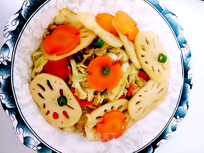 Three Slices of Vegetarian Stir-fry recipe