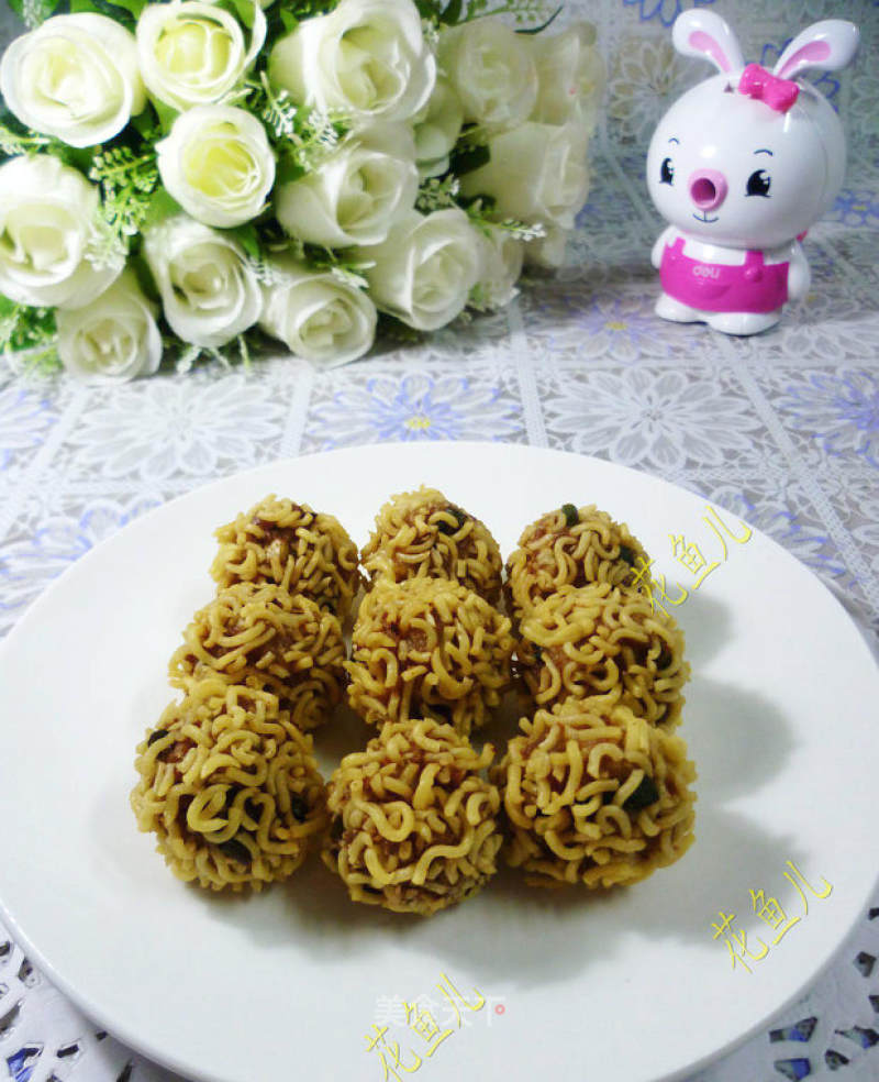 Instant Noodle Meatballs recipe