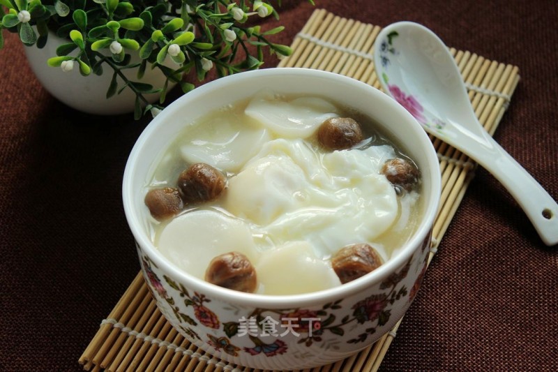#快手懒人饭# Longan Rice Cake Water Egg recipe