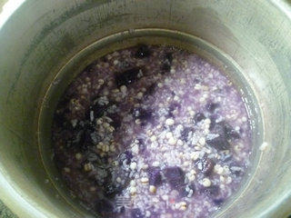 Purple Potato and Barley Rice Congee recipe