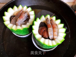 Mini Seafood Winter Melon Cup recipe