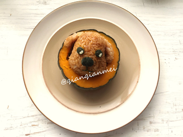 [farewell to The Old and Welcome The New] Chinese New Year Double Flavor Rice Ball Pumpkin Cup recipe