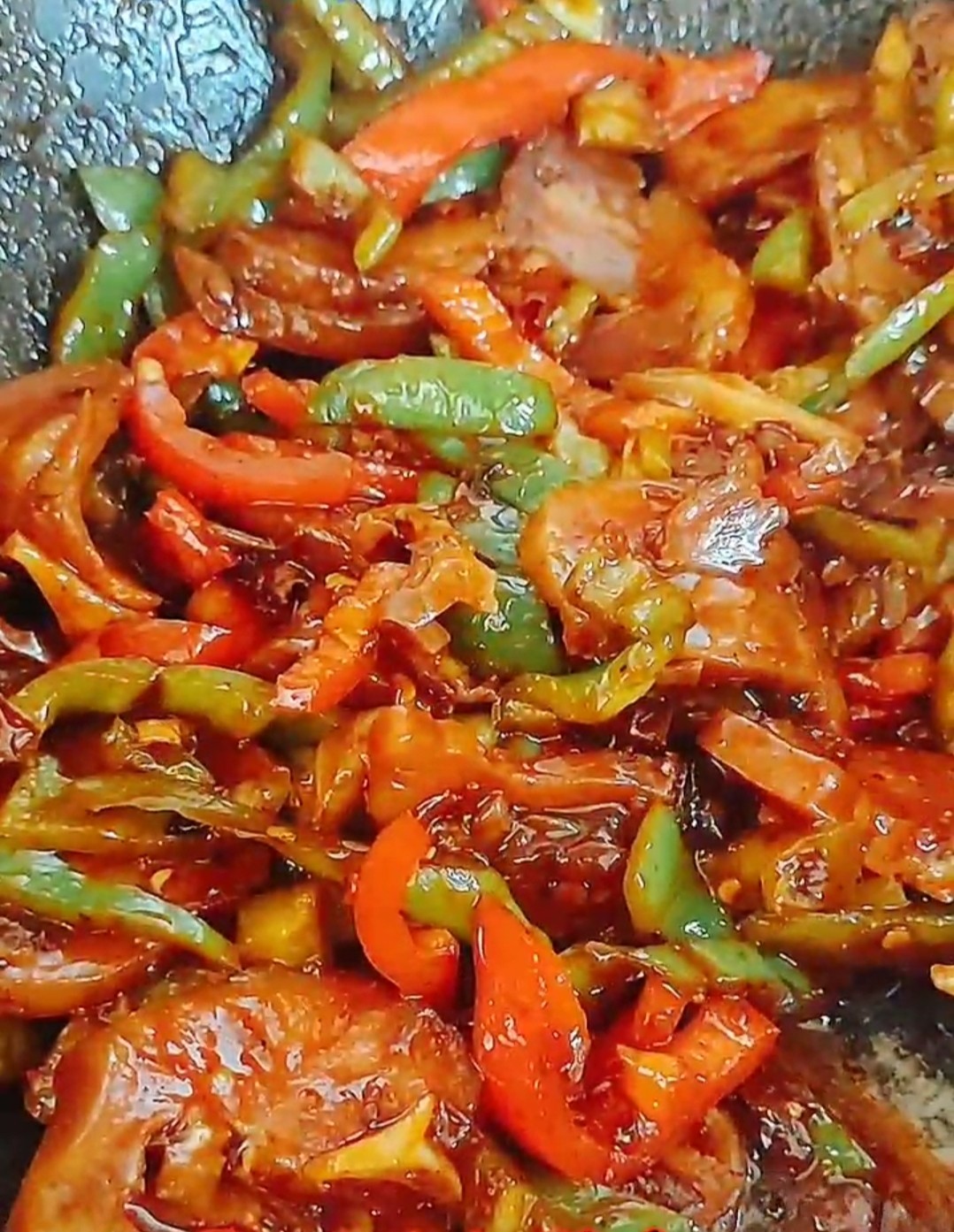 Spicy Stir-fried Pig Gong Zui recipe