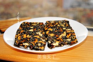 Autumn Nourishing Yin and Nourishing Lungs-black Sesame Walnut Donkey-hide Gelatin Cake recipe
