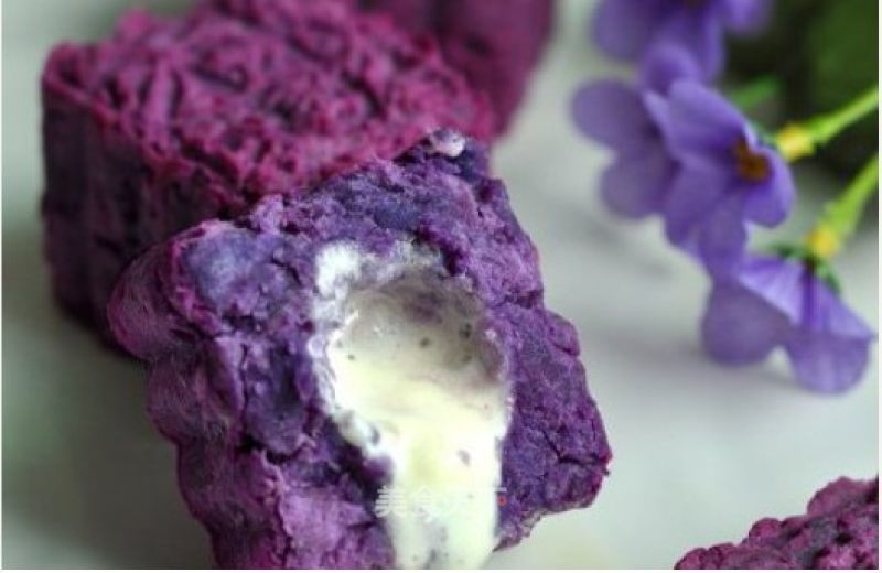Baked Ice Cream Purple Sweet Potato recipe