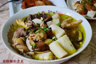 Chinese Yam and Mushroom Chicken Soup recipe