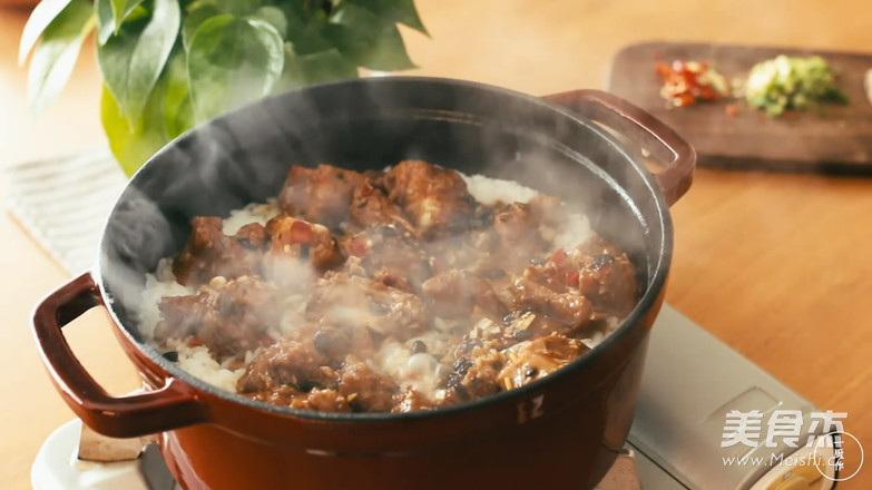 Soy Sauce Pork Ribs Claypot Rice recipe