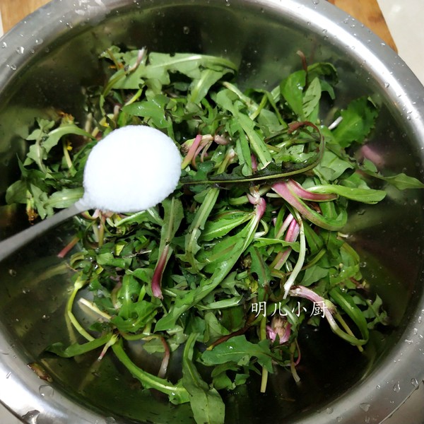 Steamed Dandelion recipe