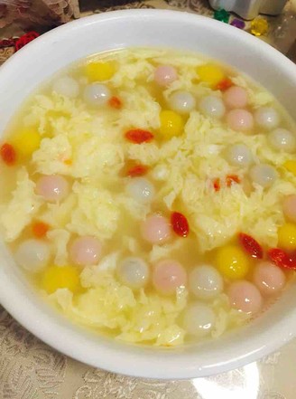 Rice Wine Glutinous Rice Balls and Egg Drop Soup recipe