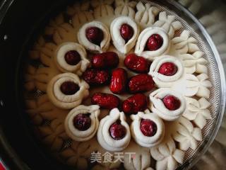 #团圆饭# Twenty-eight Steamed Jujube Flowers are Rich in Wealth recipe