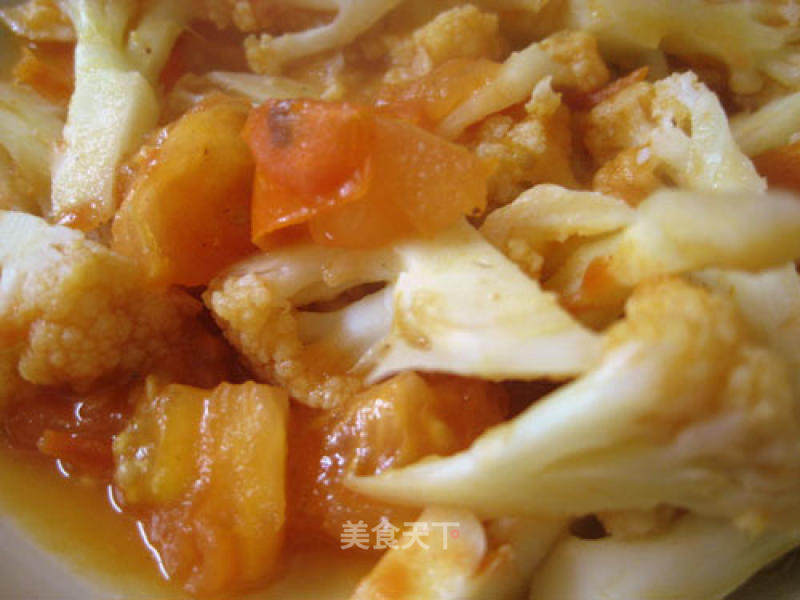 Tomato Braised Cauliflower recipe