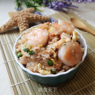 Fried Rice with Shrimp and Crab Meat recipe