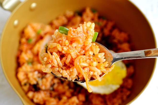 Korean Spicy Cabbage Fried Rice recipe