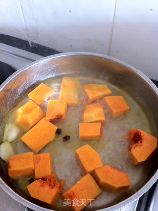 Pumpkin Five-color Beans recipe