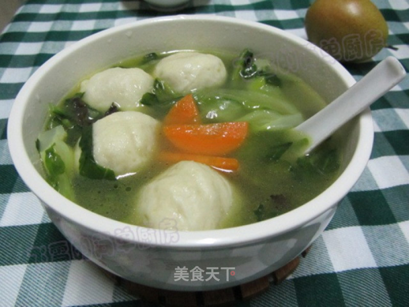 Fish Ball Soup with Fresh Vegetables recipe