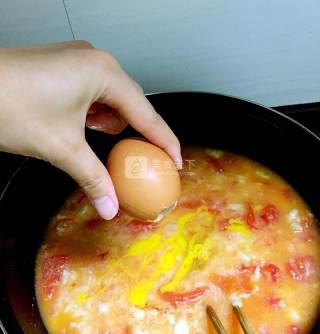 Tomato and Egg Pimple Soup~ recipe