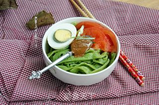 #trust之美#spinach Sauce and Sesame Sauce Noodles recipe