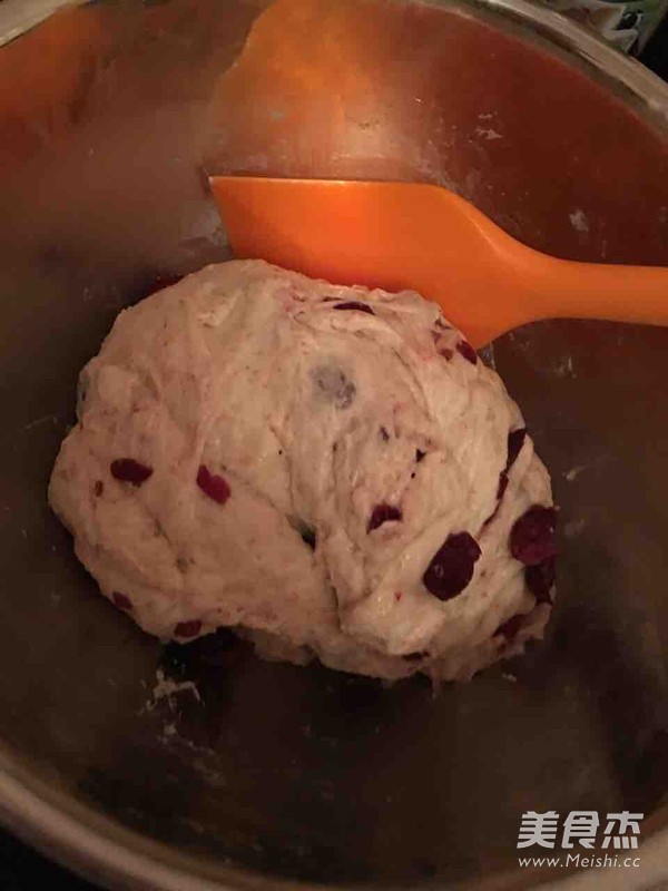 No-knead Whole Wheat Cranberry Soft European Bun recipe