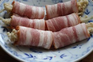 #东 Shot Steak Machine#bacon and Mushroom Rolls recipe