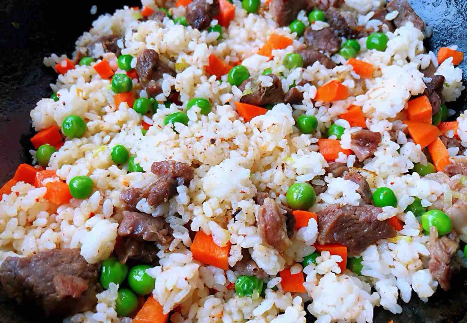 Lamb Skewers Fried Rice recipe