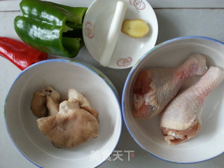 Braised Chicken Drumsticks with Leaf Mushroom recipe