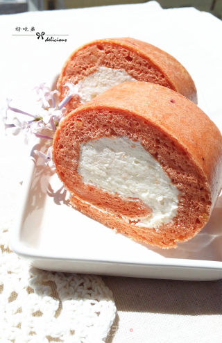#四session Baking Contest and It's Love to Eat Festival#red Velvet Cream Cake Roll recipe