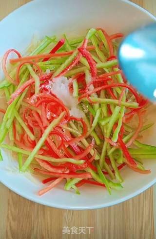 Sweet and Sour Potato Shreds with Cold Dressing recipe