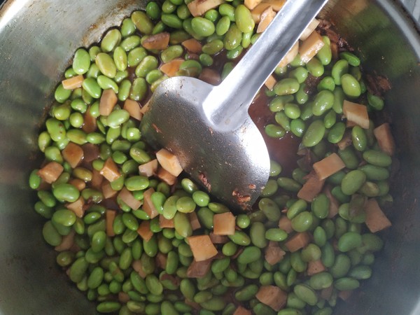 Stir-fried Shrimp Edamame recipe