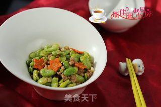 Stir-fried Broad Bean Rice with Minced Meat recipe