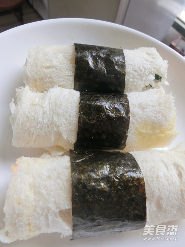 Vegetable Toast Roll with Seaweed Cheese recipe