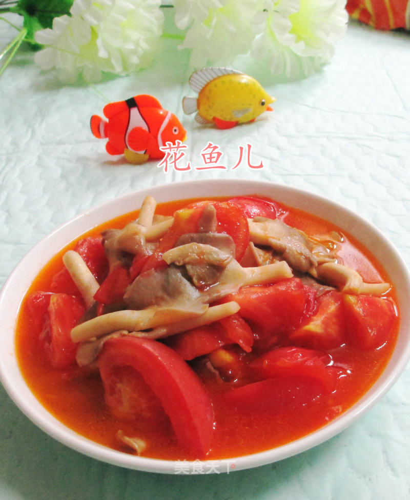 Stir-fried Tomato with Xiuzhen Mushroom recipe