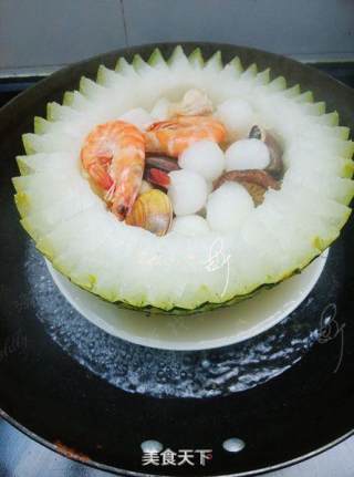 Seafood Winter Melon Cup recipe