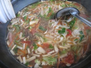 Mushroom Vegetable Noodle Soup recipe