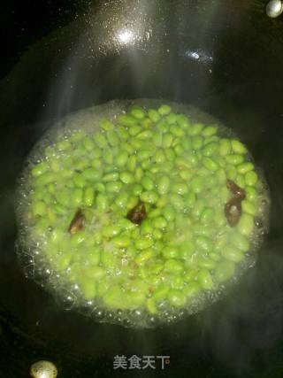 Fried Edamame with Pleurotus Eryngii recipe