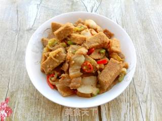 Stir-fried Pork Belly with Moldy Okara Balls recipe