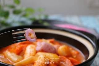 Spicy Cabbage and Zhixin Rice Cake recipe