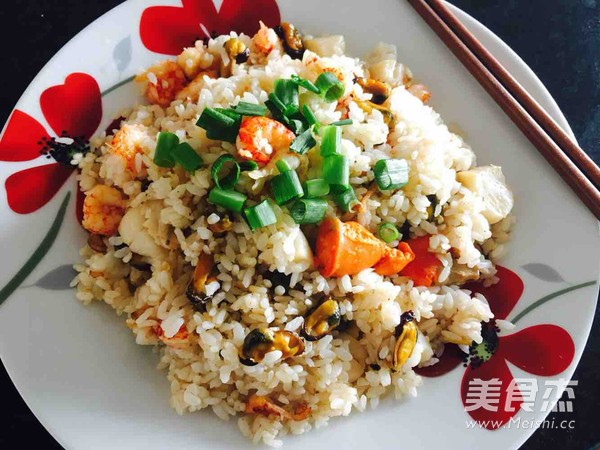 Scottish Seafood Fried Rice recipe