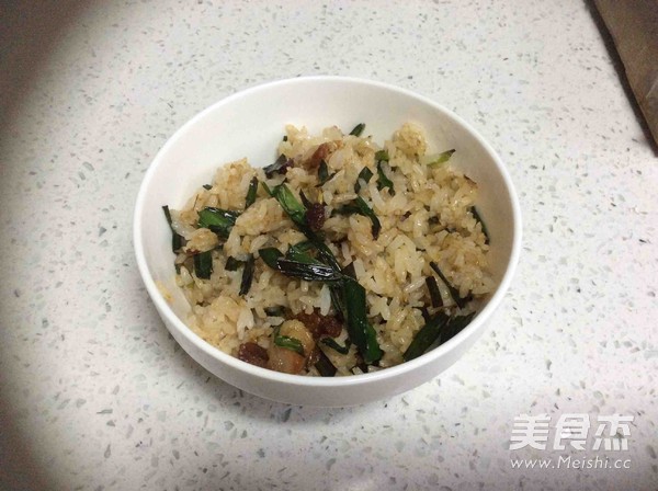 Fried Rice with Leek and Pork recipe