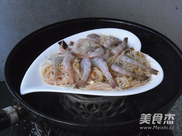 Steamed Shrimp with Garlic Oil Vermicelli recipe