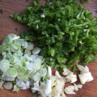 Green Peppers with Chopped Coriander recipe